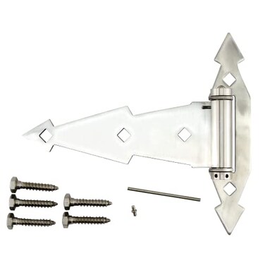 Harrier Hardware 7Inch Stainless Steel Spring THinge for for Wooden Gate Wood Fence Shed Barn Heavy Duty