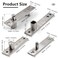 FlixGrdy Heavy Duty Stainless Steel Wood Door Pivot Hinges 360 Degree Rotation Adjustable Swing Mount