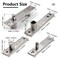 FlixGrdy Heavy Duty Stainless Steel Wood Door Pivot Hinges 360 Degree Rotation Adjustable Swing Mount