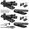 HFCENXIE Hidden Door Hinge570Lbs LoadBearing Thickened Solid Stainless Steel Heavy Duty 360 Swinging Pivot Hinge for Secret Doors Bookcase Murphy Shelf Doors Includes Hardware Kit 2SET