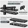 HFCENXIE Hidden Door Hinge570Lbs LoadBearing Thickened Solid Stainless Steel Heavy Duty 360 Swinging Pivot Hinge for Secret Doors Bookcase Murphy Shelf Doors Includes Hardware Kit 2SET