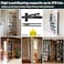 HFCENXIE Hidden Door Hinge570Lbs LoadBearing Thickened Solid Stainless Steel Heavy Duty 360 Swinging Pivot Hinge for Secret Doors Bookcase Murphy Shelf Doors Includes Hardware Kit 2SET