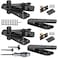 HFCENXIE Hidden Door Hinge570Lbs LoadBearing Thickened Solid Stainless Steel Heavy Duty 360 Swinging Pivot Hinge for Secret Doors Bookcase Murphy Shelf Doors Includes Hardware Kit 2SET