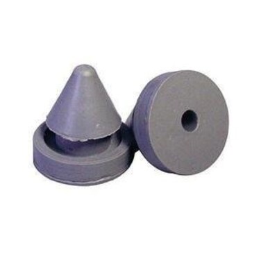 Hinge Outlet Door Silencer Heavy Duty Rubber 12 Inch Diameter for Metal and Wood Doors 15 Pack