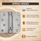Hinge Outlet Self Closing Spring Hinge 4 Inches Square Oil Rubbed Bronze Spring Loaded for Doors 2 Pack