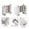 HOME MASTER HARDWARE 3 Double Action Spring Door Hinge Self Closing Door Swing Hinge with Screws for Saloon Bar Pub Swinging Cafe Doors Satin Nickel Finish 2 Pack