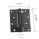 Hoobar 2 Pack Heavy Duty Stainless Steel Self Closing Door Hinges 4 Inch Black Spring Loaded Hinges Adjustable Tension for Garage Front Door Back Door Auto Close Hinges for Heavy Doors 4 inch