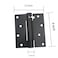 Hoobar 2 Pack Heavy Duty Stainless Steel Self Closing Door Hinges 4 Inch Black Spring Loaded Hinges Adjustable Tension for Garage Front Door Back Door Auto Close Hinges for Heavy Doors 4 inch