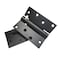 Hoobar 2 Pack Heavy Duty Stainless Steel Self Closing Door Hinges 4 Inch Black Spring Loaded Hinges Adjustable Tension for Garage Front Door Back Door Auto Close Hinges for Heavy Doors 4 inch