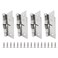 Hordion 4Pcs 2 Inch Length Spring Hinge 304 Stainless Steel Self Closing Spring Loaded Hinges Cabinet Door Hinge with 16Pcs Screws Silver