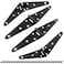 Hordion 4Pcs Strap Hinge Shed Door Hinges 5 Inch Heavy Duty Gate Hinges Black Tee Hinge with Screws for Fence Wood Gate Cabinet Door