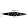 Hordion 4Pcs Strap Hinge Shed Door Hinges 5 Inch Heavy Duty Gate Hinges Black Tee Hinge with Screws for Fence Wood Gate Cabinet Door