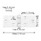 ITROLLE 2PCS 38 x 100 x 30MM White Zinc Heavy Duty Folding Flip Top Hinge Drop Leaf Table Hinge Sewing Machine Square Edge Butler Tray Hinge