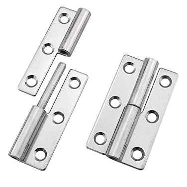 ITROLLE 2PCS 64 x 36 x 2mm Right Side Lift Off Hinge Detachable Slip Joint Hinges Detachable Hinge Stainless Steel Right Detachable Slip Joint Flag Hinges