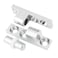 ITROLLE 2PCS CL215 Barrel Style Detachable Hinges Chrome Metal Plated TraditionalContemporary Suitable for Doors Windows Cupboards Shoe Closets Gate Hinge