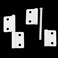 ITROLLE 4PCS White LiftOff Hinges Detachable Door Hinges with Screws for Window Cabinet Door