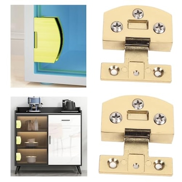KASHBSAB 2Pack Glass Frameless Door Hinge 90 with Screws Black Cabinet Glass Shower No Drill Door Hinges Bulk Suitable for 35mm Thick Replacement for Wine Bookcase Kitchen