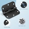 KNOBWELL 10 Pack Matte Black Door Hinges 35 X 35 Heavy Duty Door Hinges with Rounded 58 Radius in Black Interior Door Hinge No Squeak Security