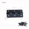 KUMGROT 3 Inch Matte Black Door Hinges Modern Metal Flat Folding Butt Cabinet Door Hinges 6pcs