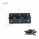 KUMGROT 3 Inch Matte Black Door Hinges Modern Metal Flat Folding Butt Cabinet Door Hinges 6pcs