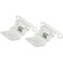 Laurey 28642 38Inch Inset Face Mount SelfClosing Cabinet Hinge White2Pack