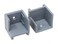 JSP Manufacturing Left Right Hand Hinge Pontoon Door Stop Kit 2 Grey