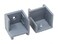 JSP Manufacturing Left Right Hand Hinge Pontoon Door Stop Kit 2 Grey