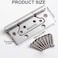 Li-TianFeng LiTianFeng NonMortise Door Hinges Easy to Install 4 325 Stainless Steel Door Hinges Smooth Movement and Heavy Duty Silver6pcs