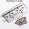 Li-TianFeng LiTianFeng NonMortise Door Hinges Easy to Install 4 325 Stainless Steel Door Hinges Smooth Movement and Heavy Duty Silver6pcs