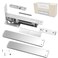 loyerfor Loyerfor Double Action Spring Hinges Swinging Door Hinge Pivot Hinge with selfClosing and Stop Function Suitable for Wooden DoorsSliver