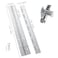FVSEC Marine Grade 304 Stainless Steel Piano Hinge 12X2 Continuous Boat Hinge 006 Thickness Heavy Duty Polished Finish Long Hinge with Screw for Cabinet Cabin Door Stocker Box 4 Pack