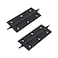 Mcredy Cabinet Hinges 35 Inch Matte Black Brass Door Hinges with Ball Finials Retro Style Gate Butt Hinge for Doors Office Hotel Bedroom 2 Pcs