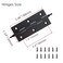 Mcredy Cabinet Hinges 35 Inch Matte Black Brass Door Hinges with Ball Finials Retro Style Gate Butt Hinge for Doors Office Hotel Bedroom 2 Pcs