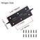 Mcredy Cabinet Hinges 35 Inch Matte Black Brass Door Hinges with Ball Finials Retro Style Gate Butt Hinge for Doors Office Hotel Bedroom 2 Pcs