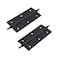 Mcredy Cabinet Hinges 35 Inch Matte Black Brass Door Hinges with Ball Finials Retro Style Gate Butt Hinge for Doors Office Hotel Bedroom 2 Pcs