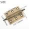 Mcredy Door Hinges 2 Inch Brass Cabinet Box Hinge Retro Bronze 2 Pcs