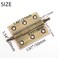 Mcredy Door Hinges 2 Inch Brass Cabinet Box Hinge Retro Bronze 2 Pcs