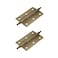 Mcredy Door Hinges 25 Inch Retro Brass Bronze Cabinet Hinges Loose Pin with Ball Finials for Kitchen Cabinets Hardware 2 Packs