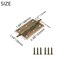 Mcredy Door Hinges 25 Inch Retro Brass Bronze Cabinet Hinges Loose Pin with Ball Finials for Kitchen Cabinets Hardware 2 Packs