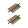 Mcredy Door Hinges 25 Inch Retro Brass Bronze Cabinet Hinges Loose Pin with Ball Finials for Kitchen Cabinets Hardware 2 Packs