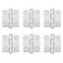 MOUNTAIN_ARK MOUNTAINARK 6 Pack 212 Aluminum Alloy Door Hinges for 4040 Series Aluminum Profile Adjustable Butt Hinges