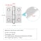 MOUNTAIN_ARK MOUNTAINARK 6 Pack 212 Aluminum Alloy Door Hinges for 4040 Series Aluminum Profile Adjustable Butt Hinges