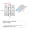 MOUNTAIN_ARK MOUNTAINARK 6 Pack 212 Aluminum Alloy Door Hinges for 4040 Series Aluminum Profile Adjustable Butt Hinges