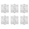 MOUNTAIN_ARK MOUNTAINARK 6 Pack 212 Aluminum Alloy Door Hinges for 4040 Series Aluminum Profile Adjustable Butt Hinges