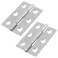Murtenze 16 Pack 2 Inch Door Hinge Cabinet HingeSilver Butt Hinges Ball Bearing Window Outdoor Hinges with Mounting Screws
