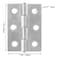 Murtenze 16 Pack 2 Inch Door Hinge Cabinet HingeSilver Butt Hinges Ball Bearing Window Outdoor Hinges with Mounting Screws
