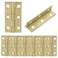 Murtenze 8 Pcs 2 Inch Mini Solid Brass HingesBrass Cabinet Hinges Small Box Hinges Butt Hinges for Cabinet Drawer Wood Box