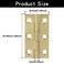 Murtenze 8 Pcs 2 Inch Mini Solid Brass HingesBrass Cabinet Hinges Small Box Hinges Butt Hinges for Cabinet Drawer Wood Box