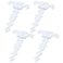 MY MIRONEY 445 x 272 Tee Hinge Zinc Alloy White Decorative TStrap Hinges Door Hinges with Screws Pack of 4