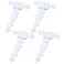 MY MIRONEY 445 x 272 Tee Hinge Zinc Alloy White Decorative TStrap Hinges Door Hinges with Screws Pack of 4